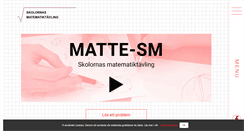 Desktop Screenshot of mattetavling.se