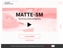 Tablet Screenshot of mattetavling.se